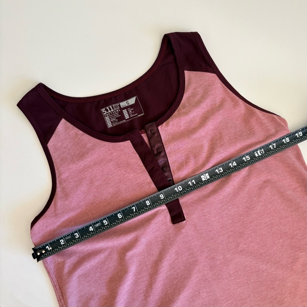 5.11 Tactical Pink and Maroon Tank Top - Picture 15 of 16